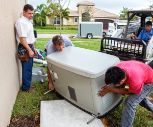 installing a 17 day whole house emergency generator for hurricane season.  rr
